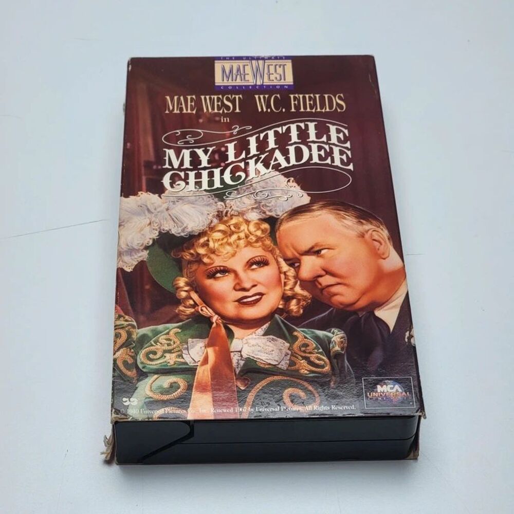 My Little Chickadee VHS 1940 Mae West W.C. Fields MCA Universal Vintage Tape